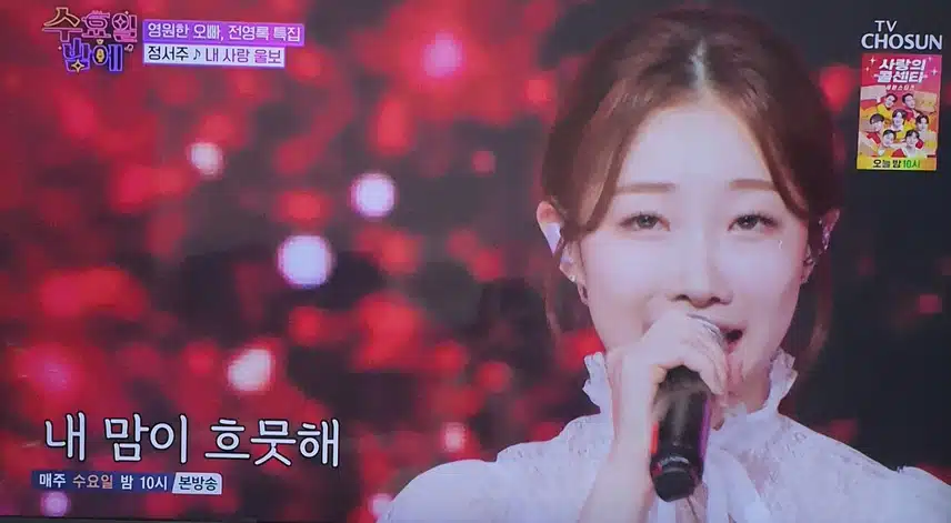수요일 밤에 정서주님 내 사랑 울보 노래 좋았어요