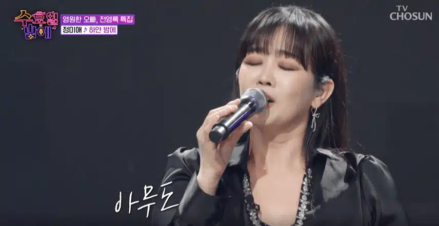 정미애님 호소력짙은 감성과 폭포수같은 가창력으로 엄청난 무대를 만들었습니다. 