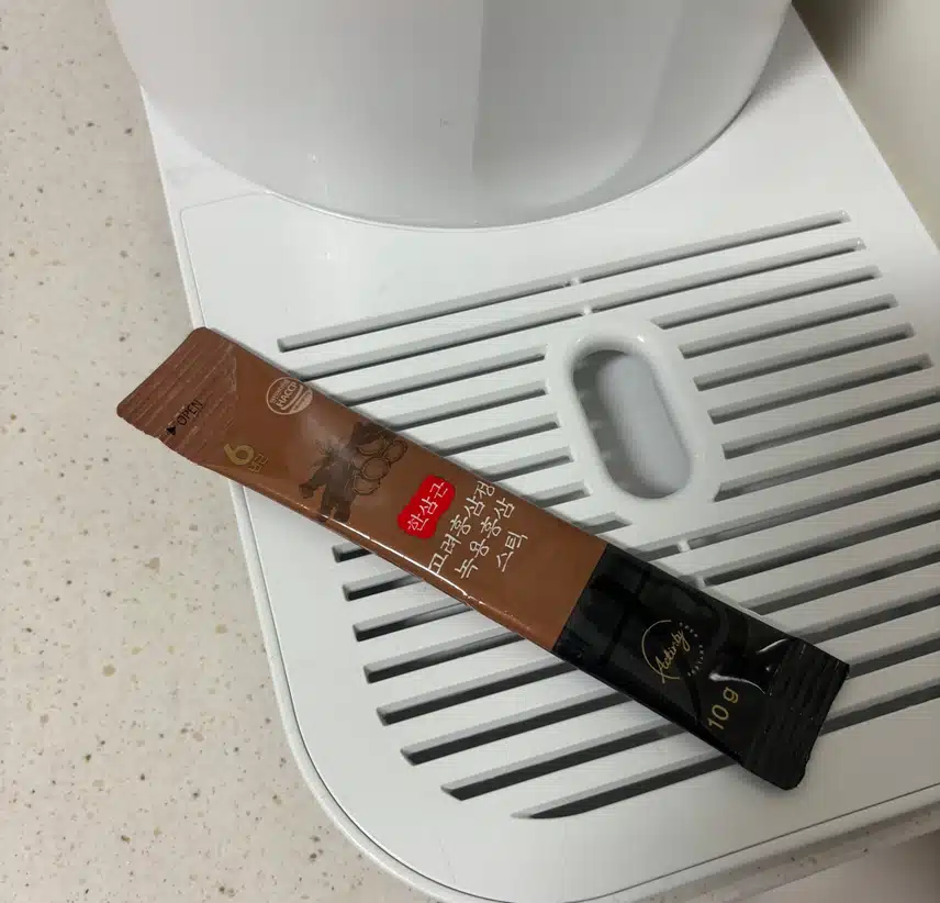 홍삼 한포 먹어요