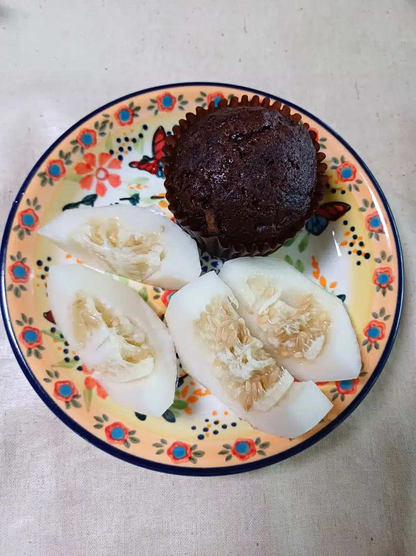 간식 먹었어요 