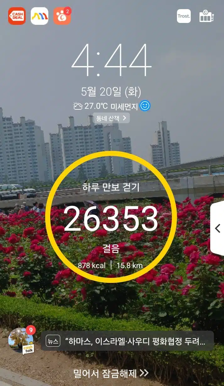 오후 운동 