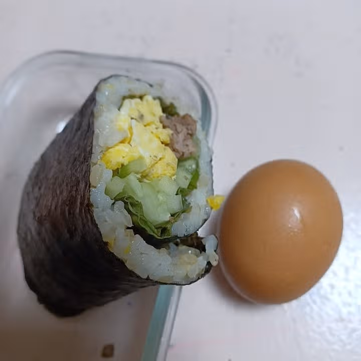 점심, 김밥과 삶은계란!