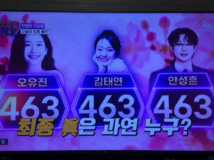 안양천가요제 최종 진은? 