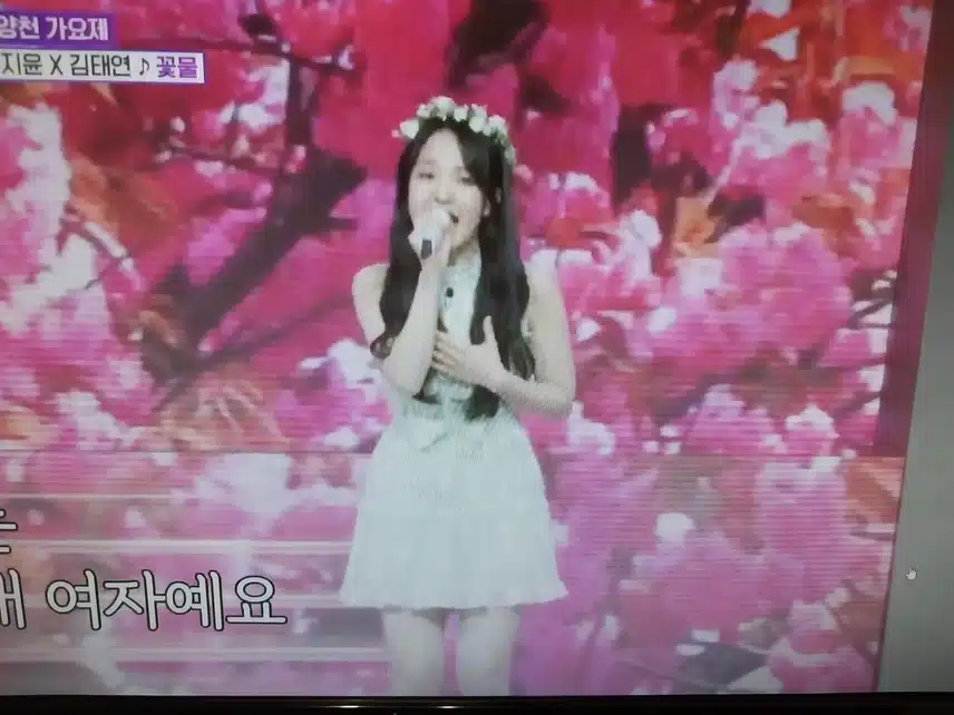 안양천 가요제 홍지윤 .김태연 나왔어요