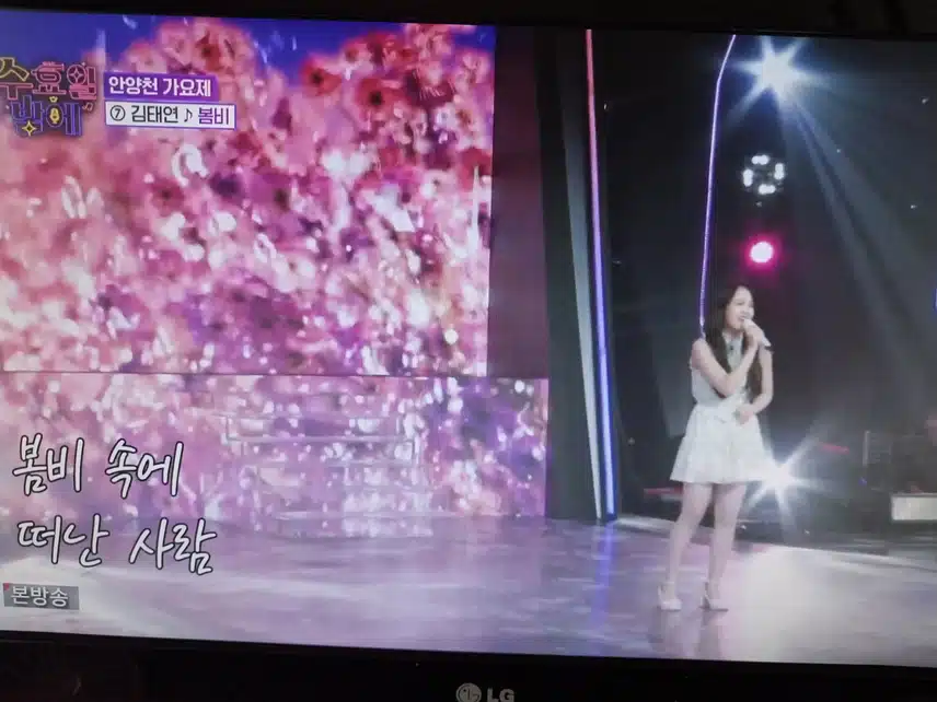 김태연의 봄비 무대