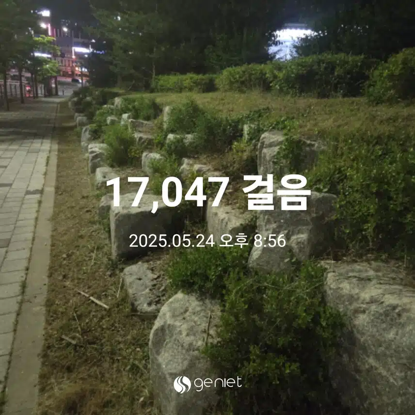 만칠천보 걸었습니다 