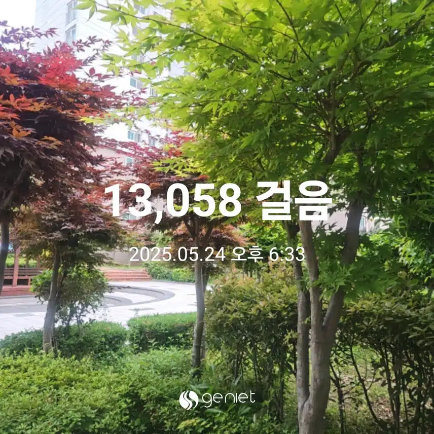 식후 걸었네요..🏃