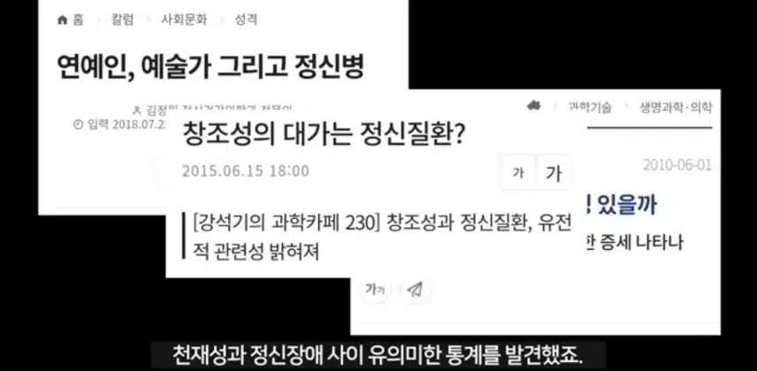 창의성이 우울증 유전변이 96% 공유