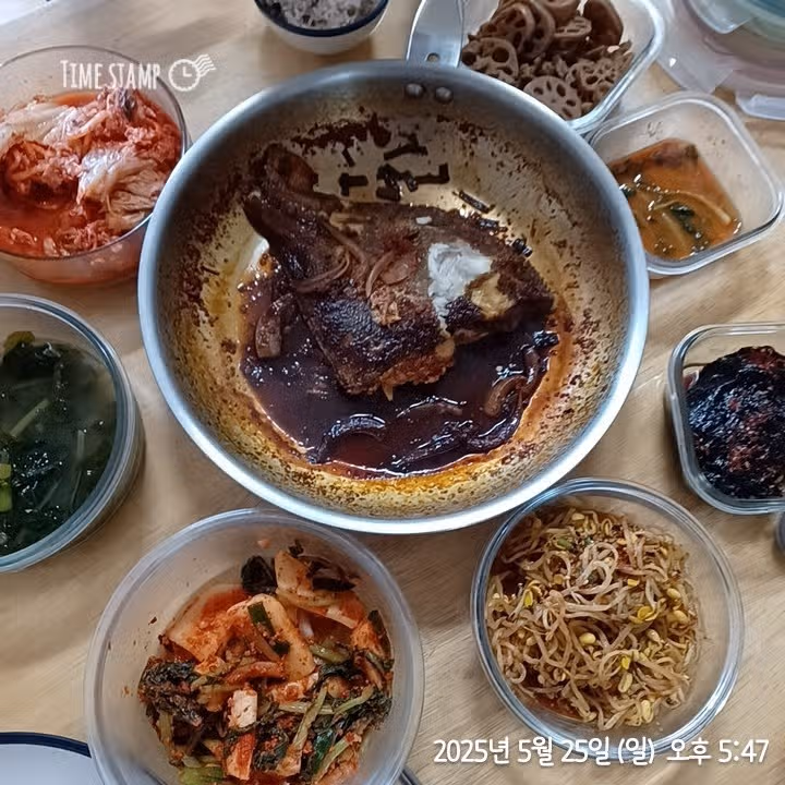 저녁, 가자미구이 먹었어요!