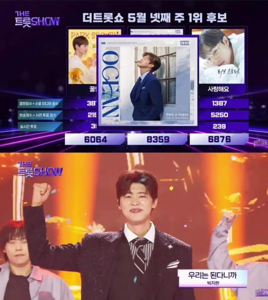 영트롯 박지현 겹경사