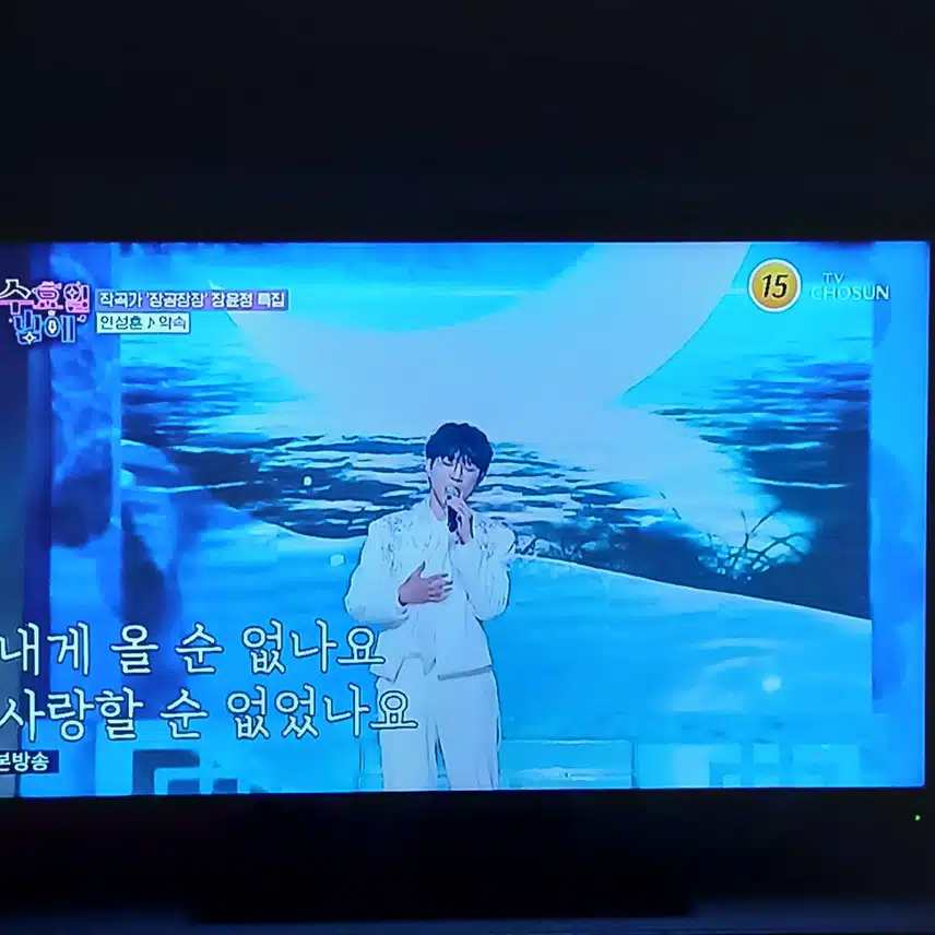 믿고 듣는 무대죠 안성훈님이 부릅니다 ㅎㅎ