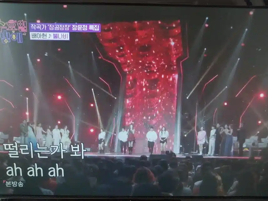 배아현의 불나비 무대