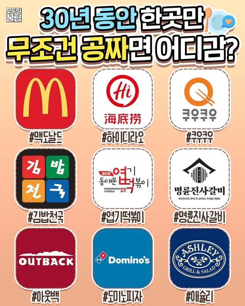 30년 동안 한 곳만 무조건 공짜라면?