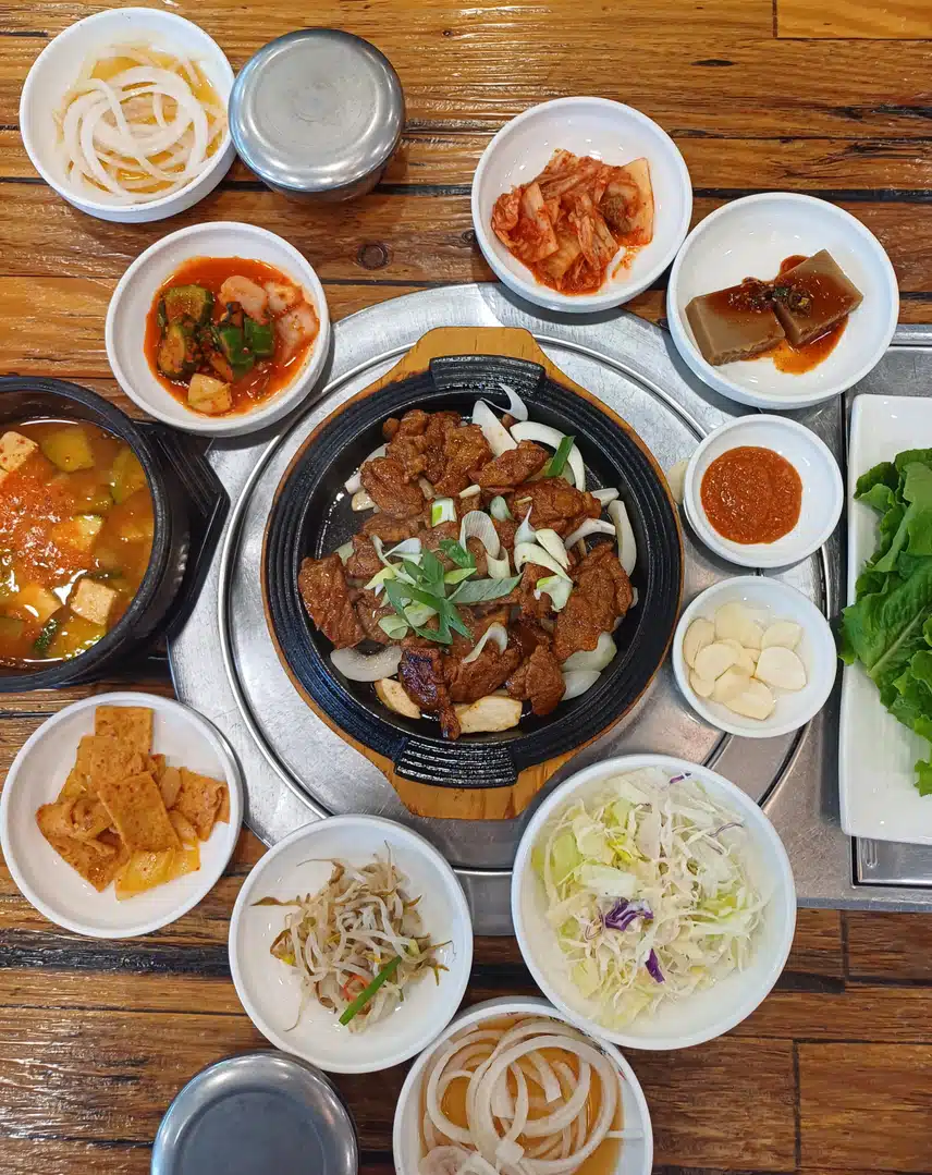 석갈비 한상