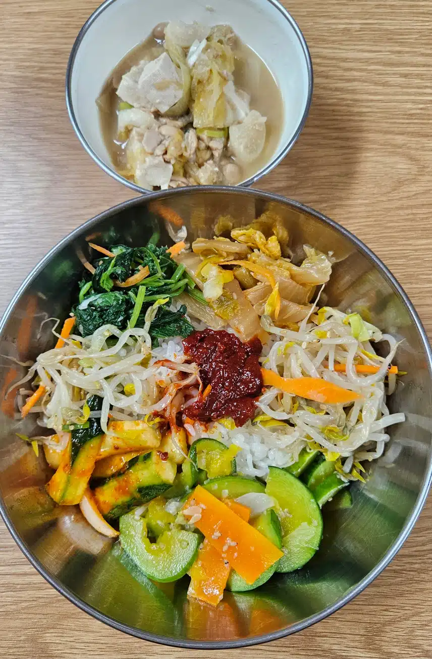 비빔밥에 구수한 청국장 한 그릇으로 🫘🍛