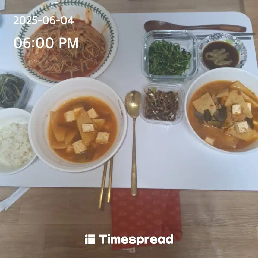 오늘 저녁식사