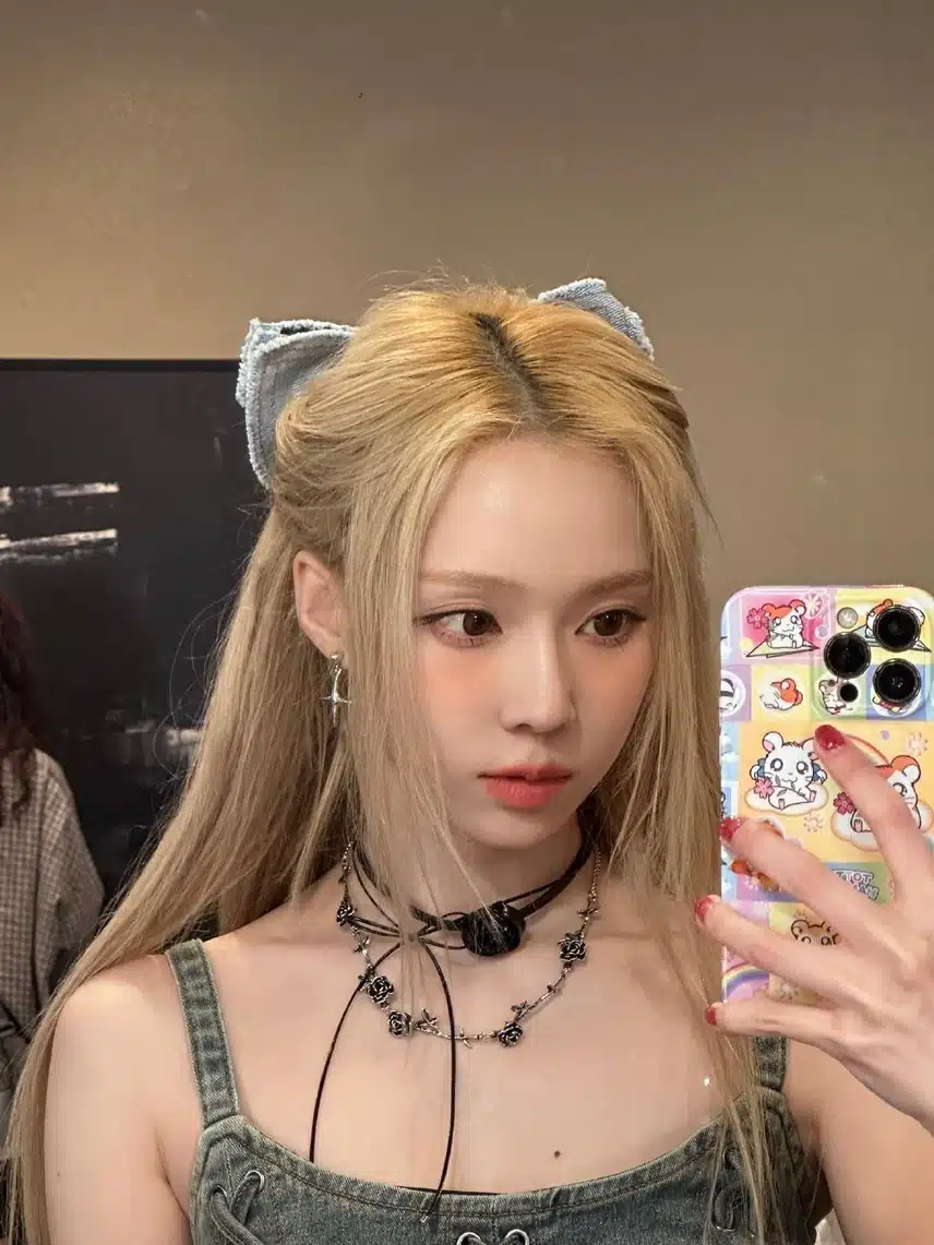 윈터 리본 머리너무 이쁘네