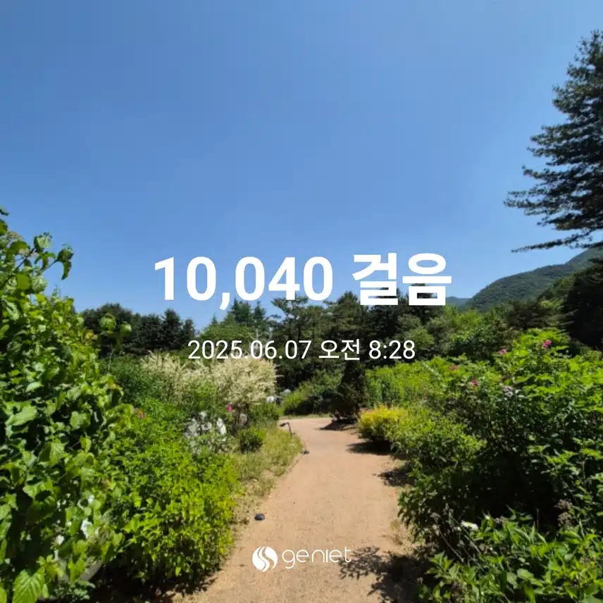 만보걷기 완주 해요