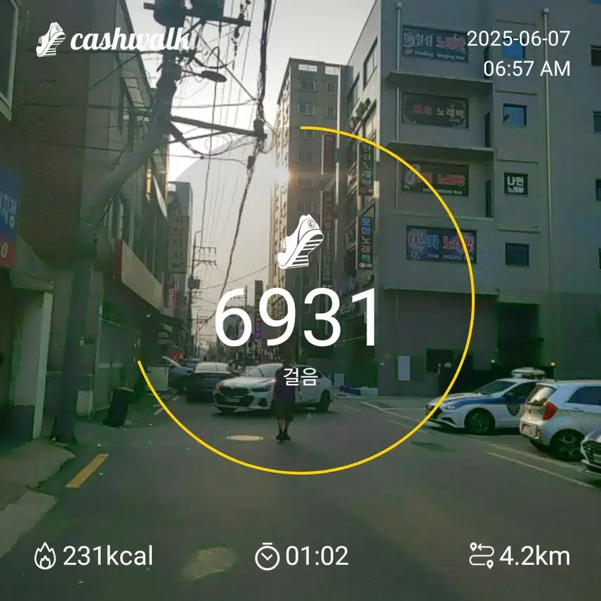 6000보 걷기