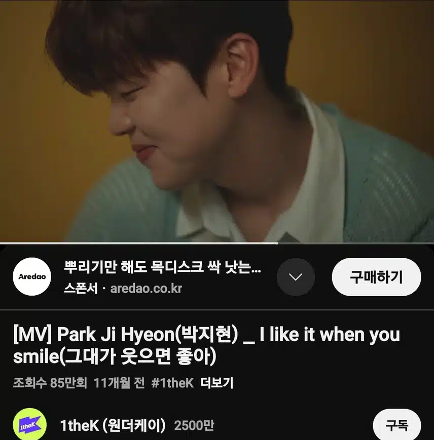 지현님의 그대웃 뮤비 봤지현