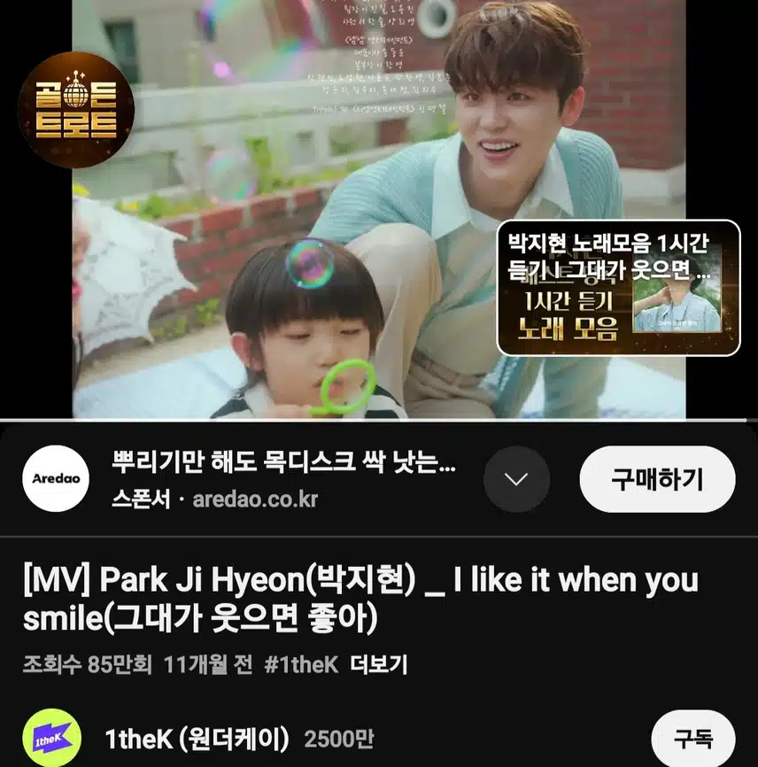 지현님의 그대웃 뮤비 봤지현