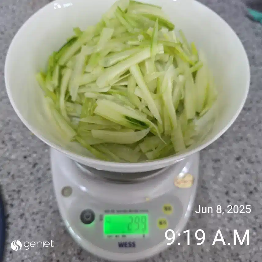 아침 기본식단(차지키소스 만들기)