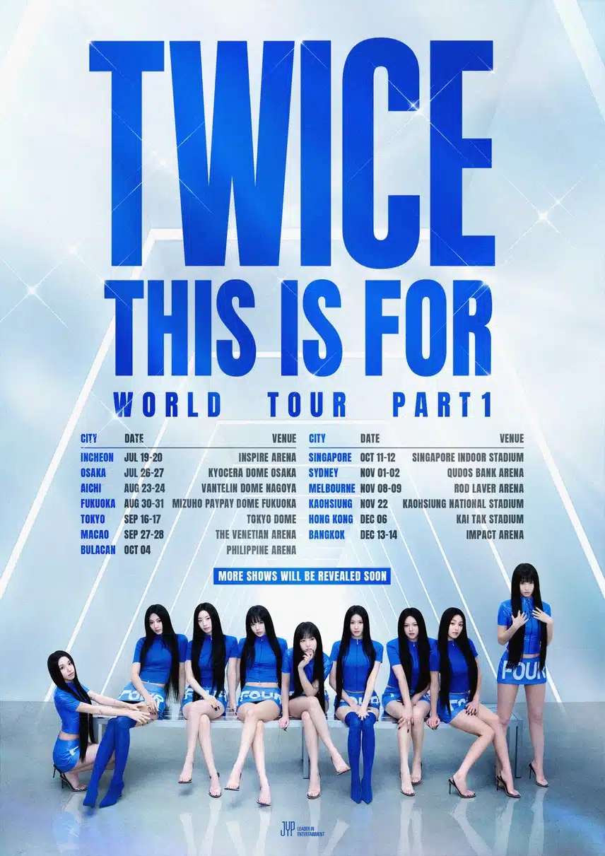 Anuncio de la gira mundial Twice 2025