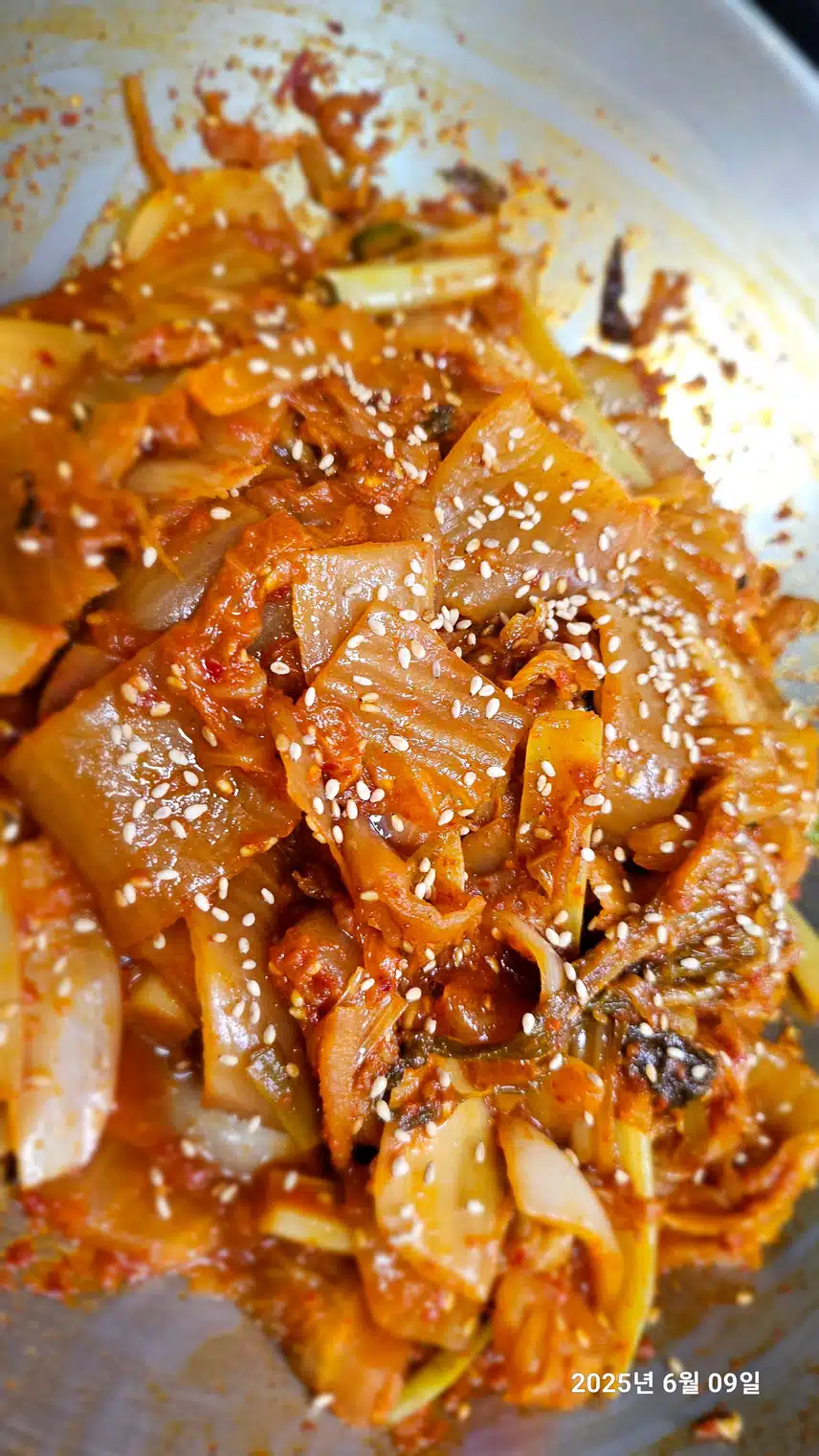 묵은지김치볶음