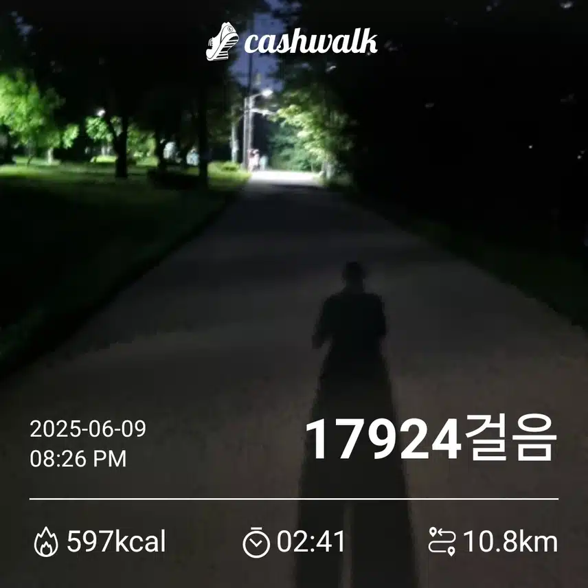 저녁산책 했어요