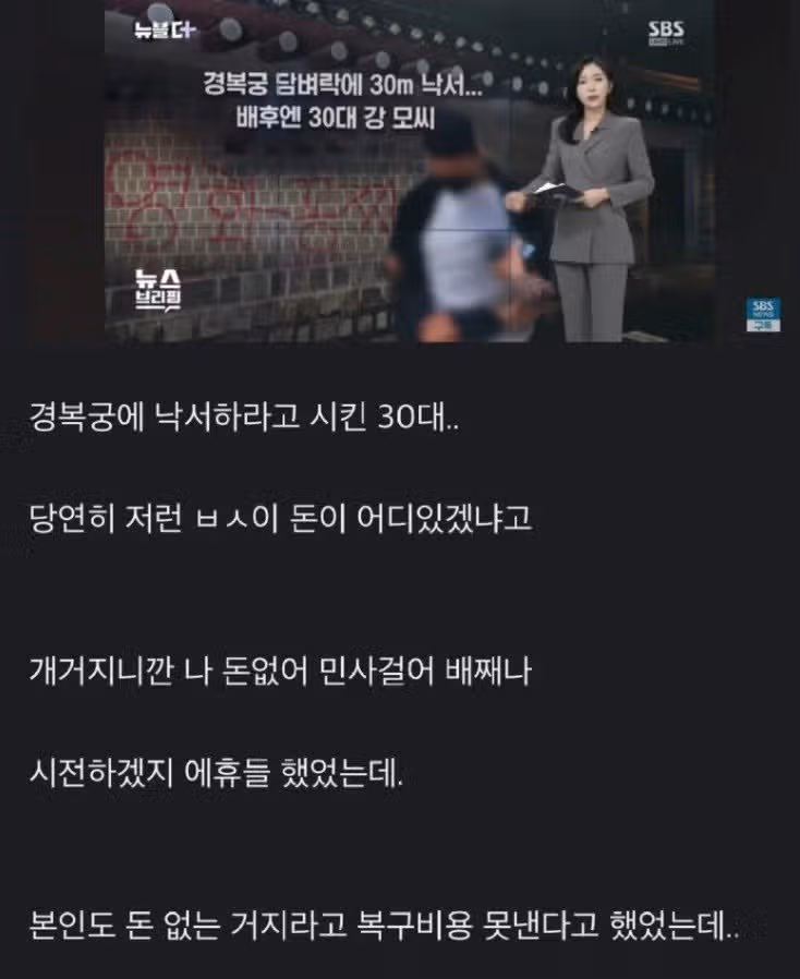경복궁 낙서 범인