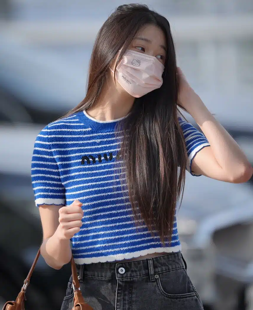 본인만큼 귀여운 키티마스크 착용한 원영이