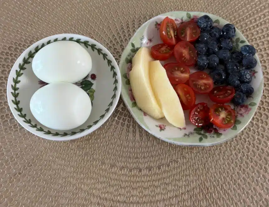 아침식단🍎🍅🥚🫐