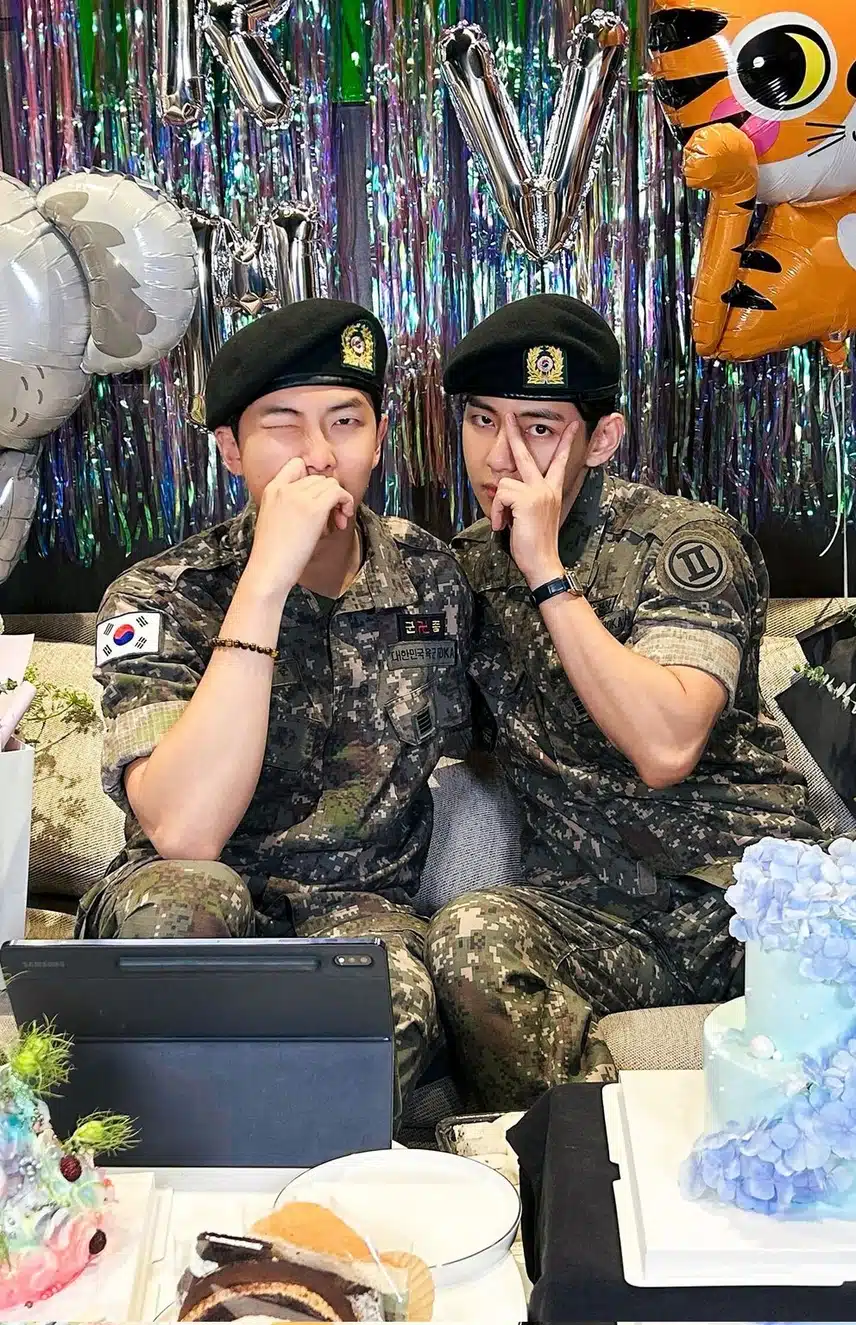 알엠 x 뷔 투샷💜정말 보고싶었어요