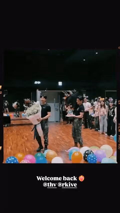 제이홉 인스스에 올라온 RM과 뷔 제대 축하 파티