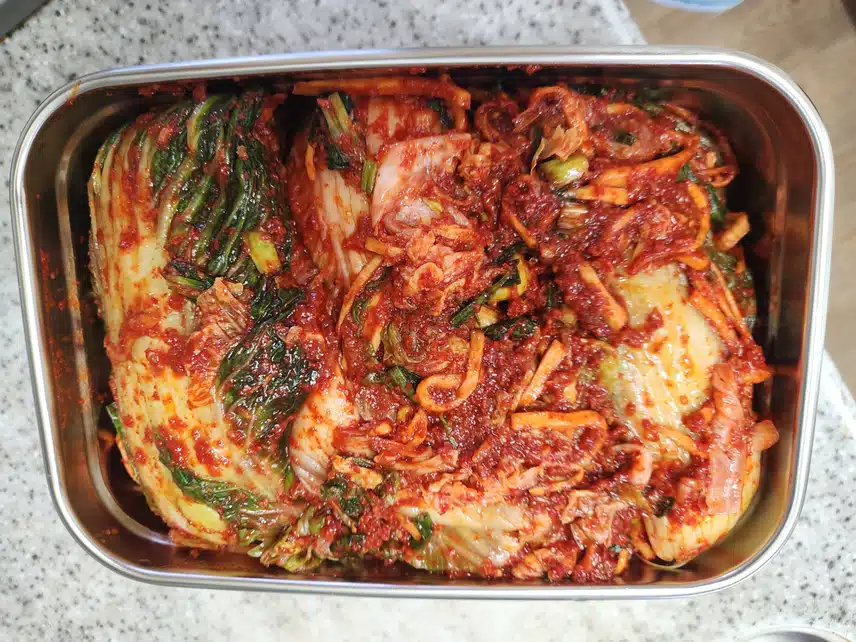 오전에 만든 김치~