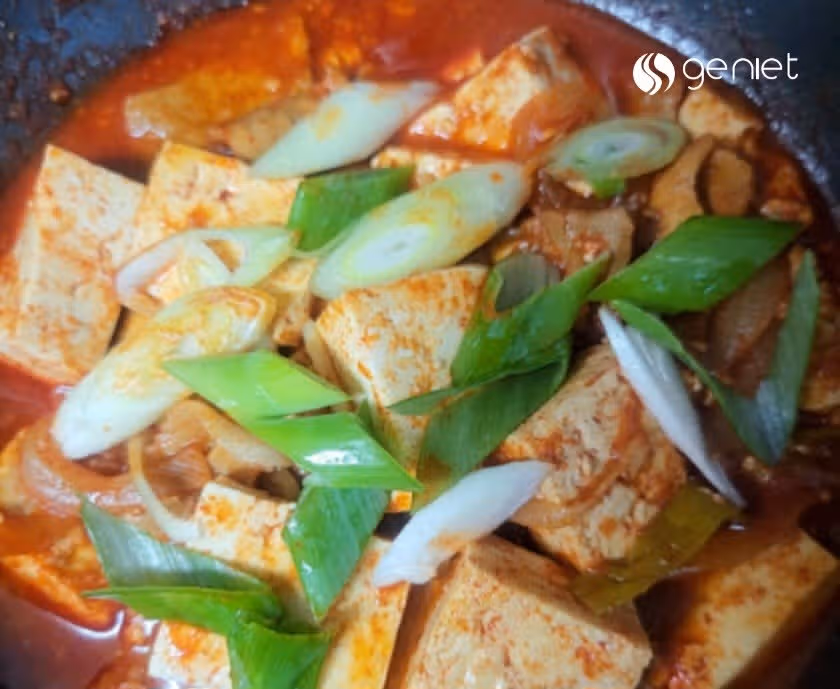 들기름 두부참치 찌개로~