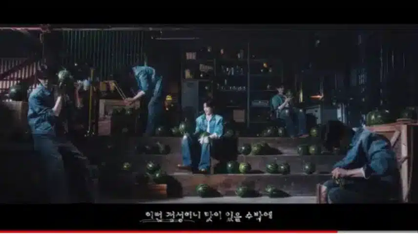 우석님 이디야 수박주스 광고 귀엽네요