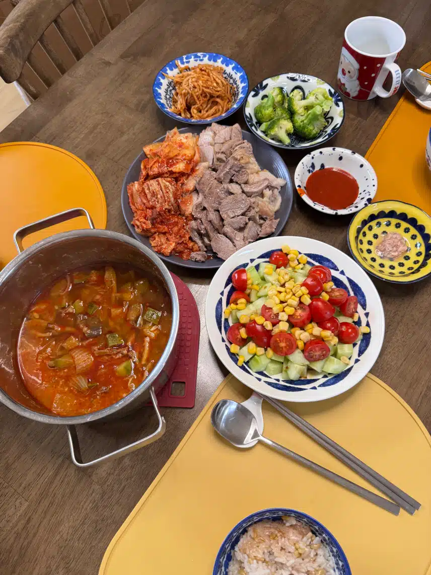 저녁은 수육
