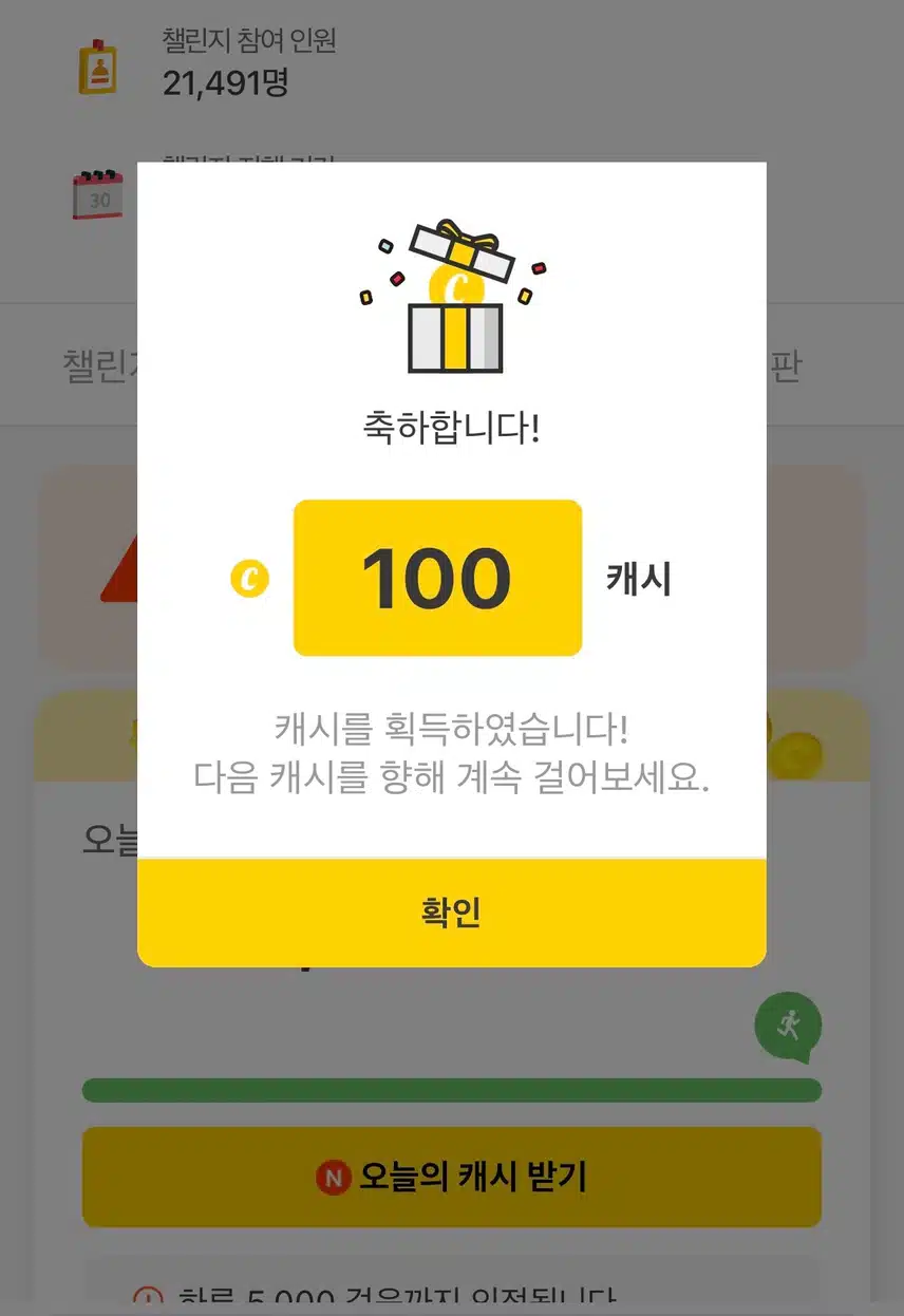 팀워크 100캐시