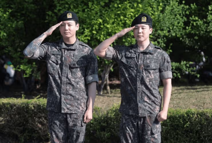 지민·정국 전역 