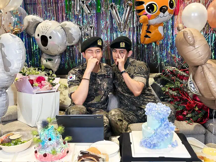 드디어! 뷔랑 알엠이!