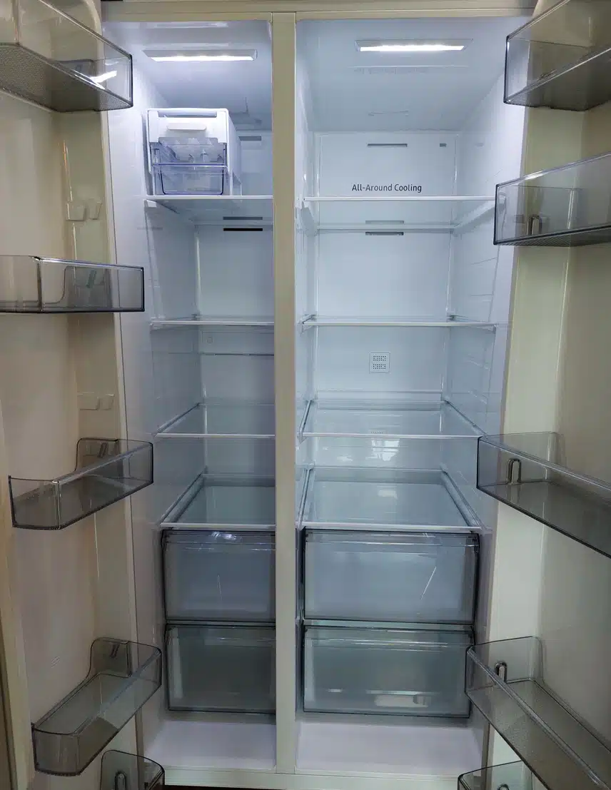 새 냉장고 채우기