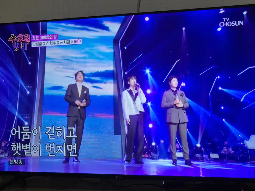 세분의 무대는 조금 조화스럽지 못했던것 같네요..