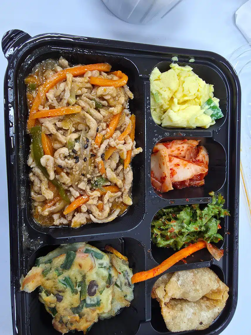 고기 가득 도시락요👍😉