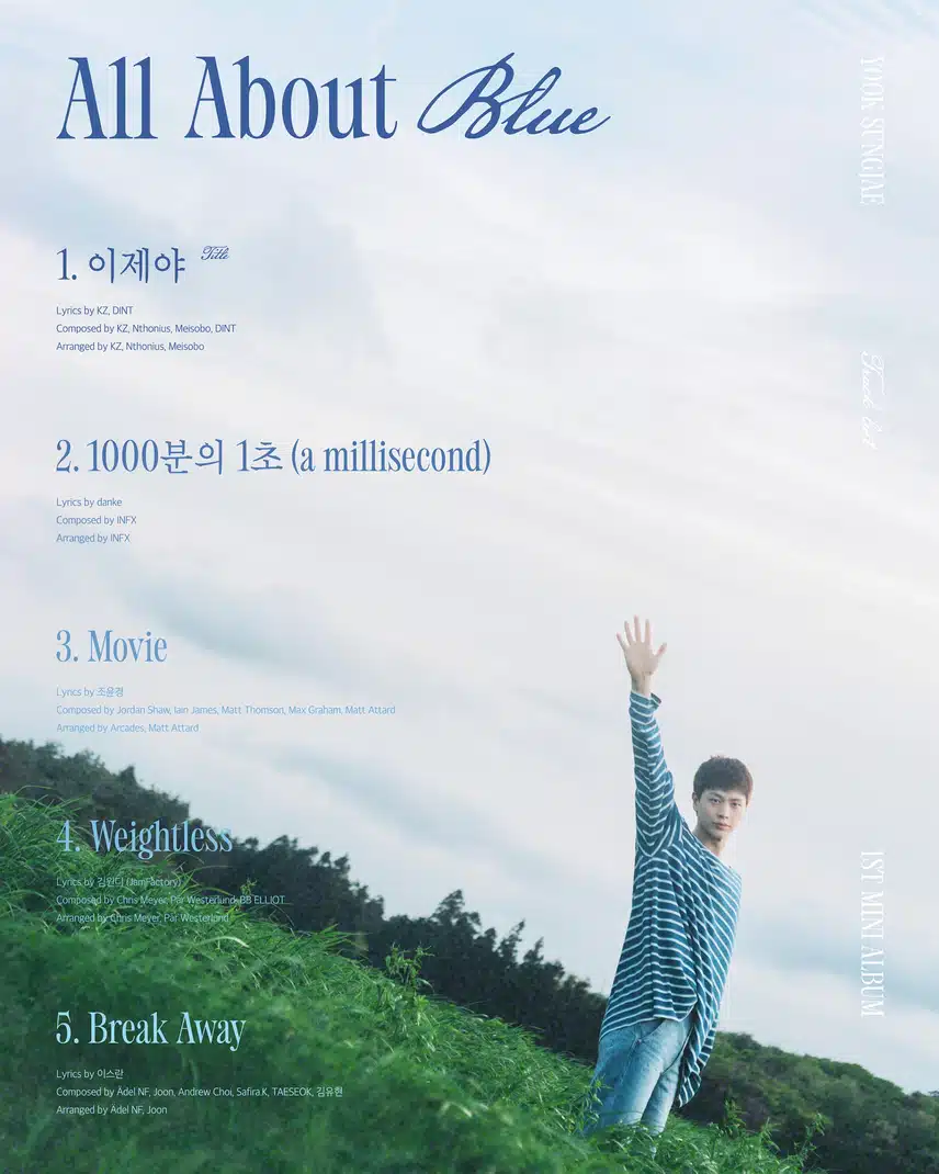 육성재, 미니 1집 'All About Blue' 트랙리스트 공개 소식