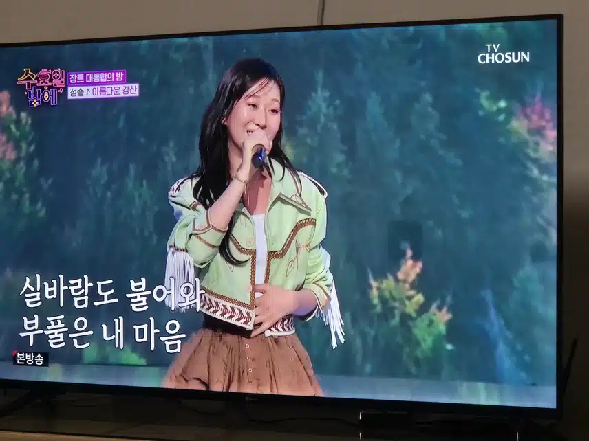정슬님의 아름다운 강산 진짜 파워풀한 멋진 무대였네요