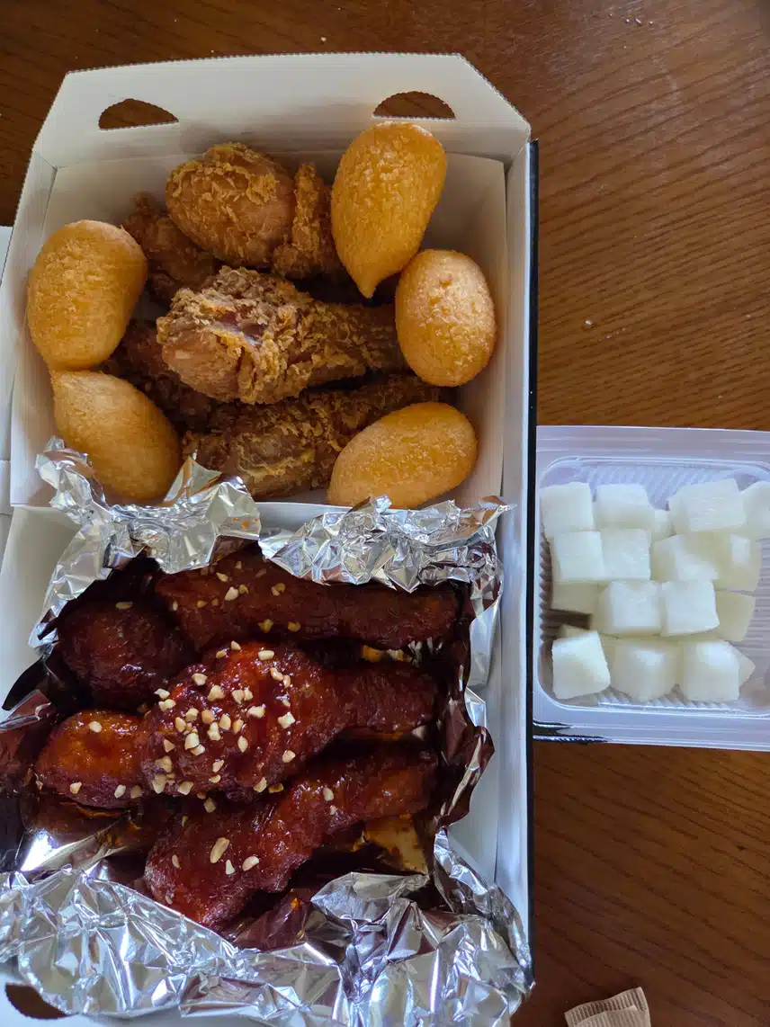 BBQ 닭다리 먹었어요 