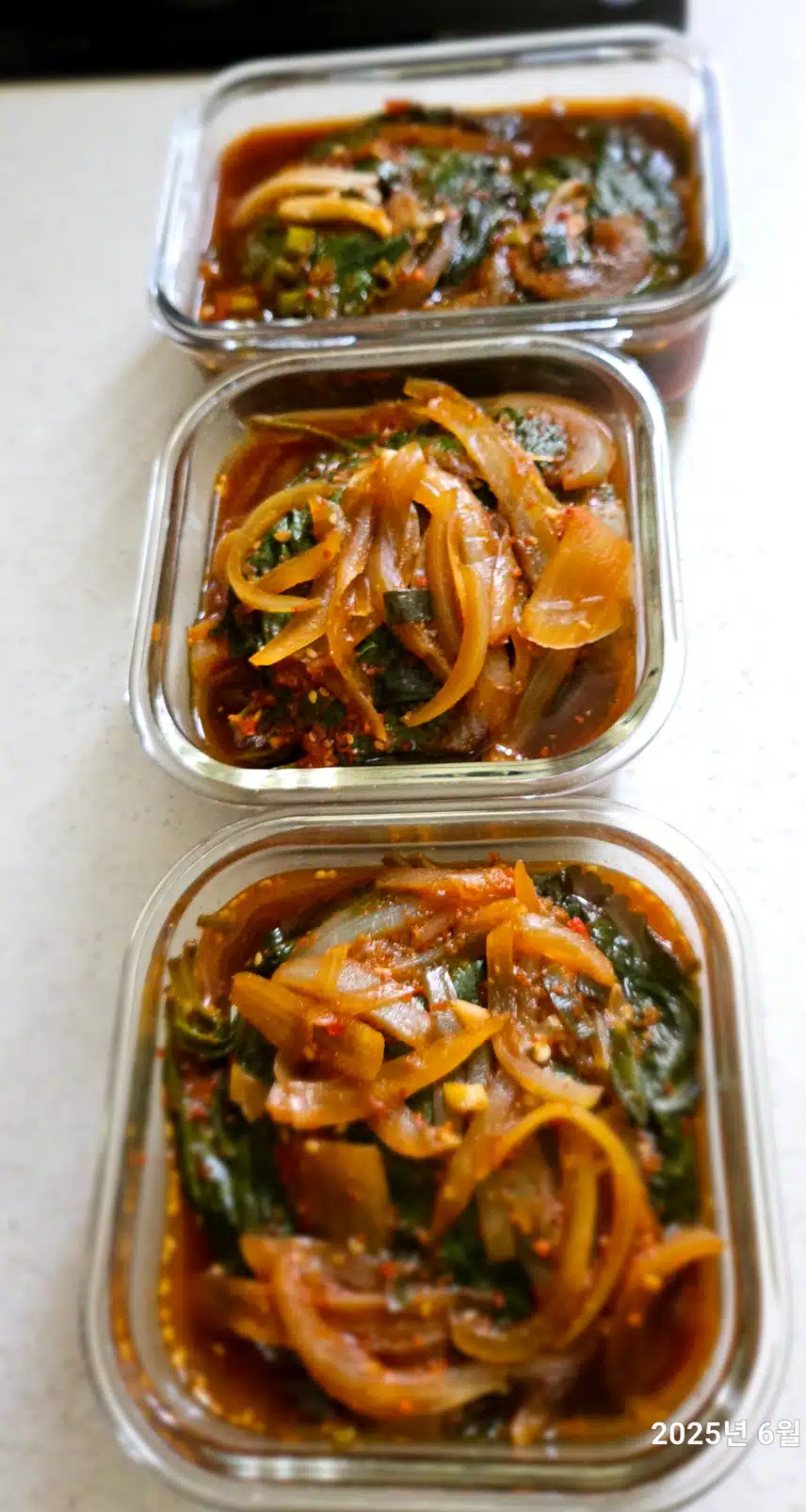 여름밑반찬-깻잎양념찜(완성)