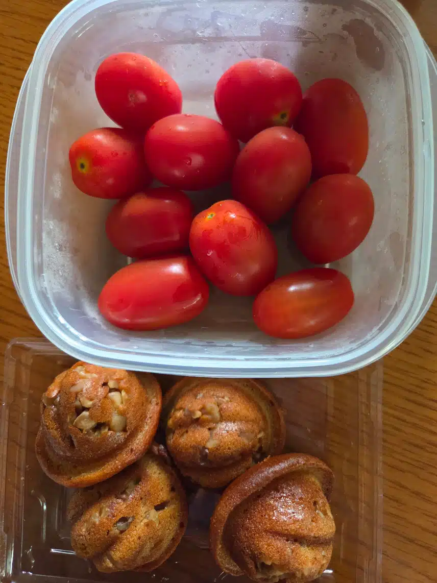 간식 먹었습니다 