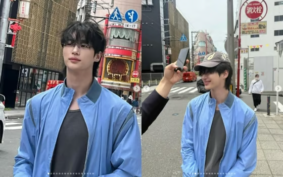 라이즈 모자쓴 우석님 라이즈 팬이라네요